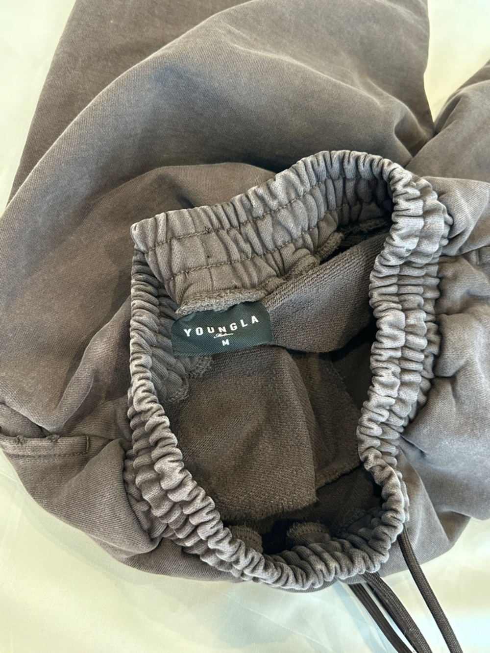 YoungLA Men's Brown Jogger Sweatpants - Picture 6 of 8
